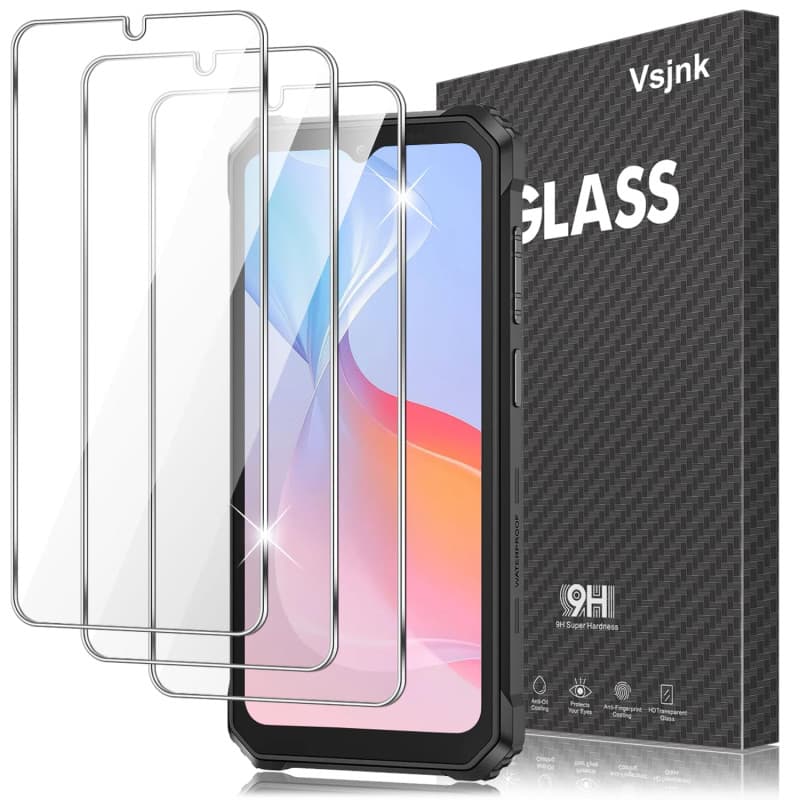 Vsjnk Verre trempé Compatible avec Blackview BV6200 / BV6200 Pro/ BV6200 Plus Film protection ecran,3 Pièces protector HD Vitre