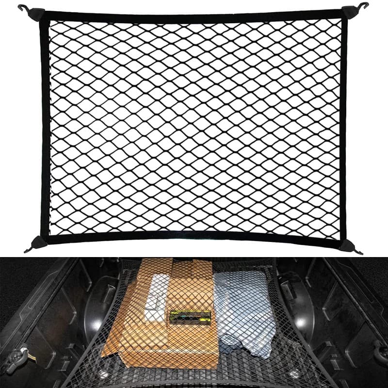 HOVIN Filet Coffre Voiture, Filets pour Auto Filet pour Coffre de Voiture 60 x 80 cm Bagages Fixe en Extensible