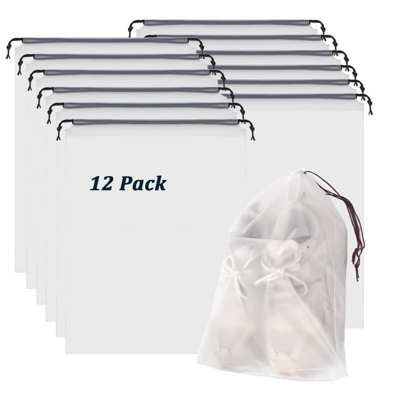 Lot de 12 Sac Chaussures Voyage la poussière, Sac à Chaussures de Voyage pour Les Bagages, Housse Chaussure pour la Vie Quotidie