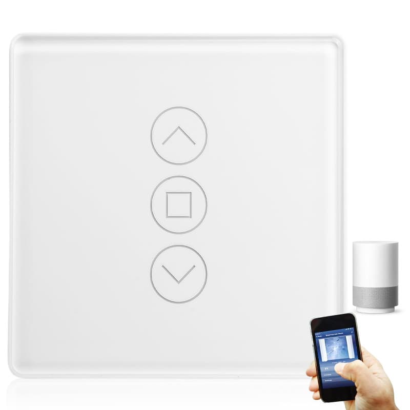 Interrupteur de volet roulant Wi-Fi intelligent, 2,5D, compatible avec Alexa, Yandex et Google Home, minuterie et commande vocal