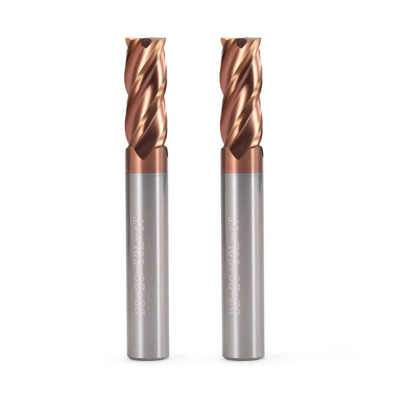 Lot de 5 fraises à tige 4 rainures, fraisage CNC en acier rapide de 8 mm, tige droite, kit d'outils pour bois, aluminium, acier,