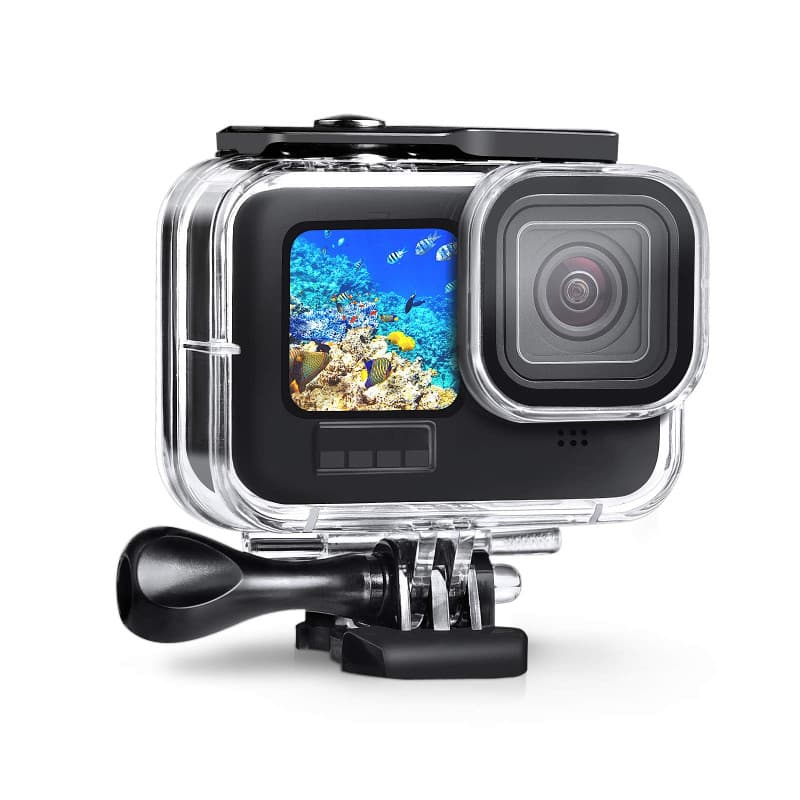 Kuptone Étui étanche pour GoPro Hero 10 Black/GoPro Hero 9 Black, Coque de Protection sous-Marine 60M avec Accessoires de Suppor