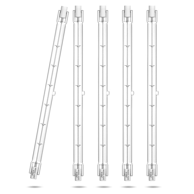 Klarlight Ampoules Halogènes R7s 189mm 1000W Linéaires 16000 Lumen Blanc Chaud 2800K Ampoule de Type J Dimmable Ampoule Projecte