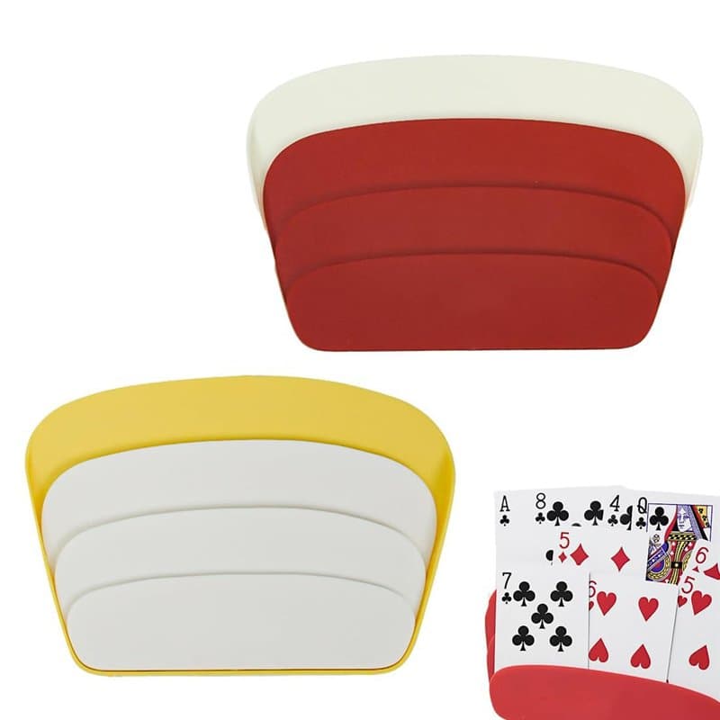 YANGWEN 2 Pièces Jeu de Cartes Pont Porte-Carte Sauter Support en Plastique Support inséreuse de Cartes Rester Om Jeu de Cartes