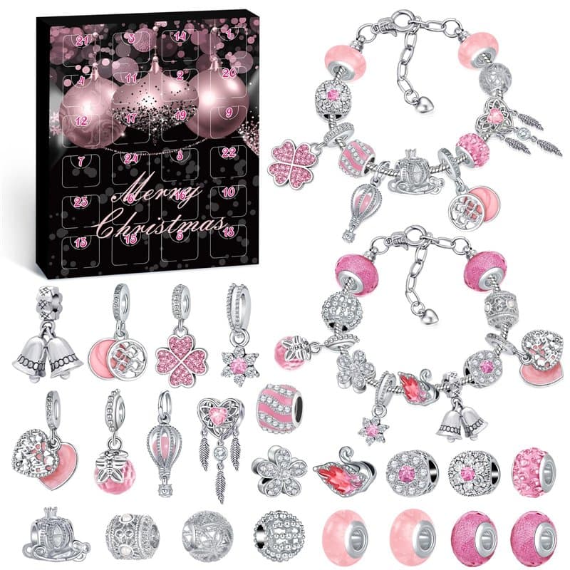 Hymarvo Calendrier de l'Avent Bijoux 2025 Femme Fille, 24 Surprises Calendrier de lavent Enfant Ado, Calendrier de l'avent Kinde