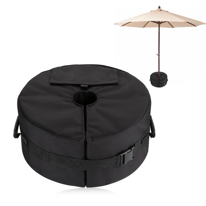 Riisoyu Sac de Poids de Base pour Parasol, Sac de Poids de Parapluie pour Sacs de Sable de Parasol en surplomb Support de Poids