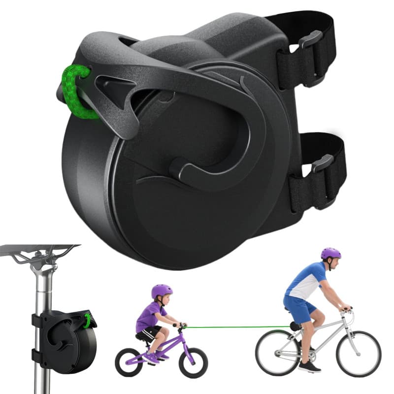 Zyluniy Barre Traction Velo Enfant, 2,6 M Tire Velo Rétractable Câble de Traction Velo Corde de Traction pour VTT Enfants Barre