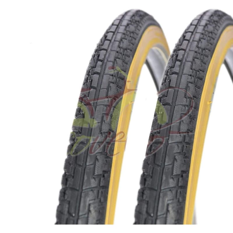 Lot de 2 pneus Deestone 700 x 35 C (37-622) Noir pour vélo de ville, randonnée, vélo routier
