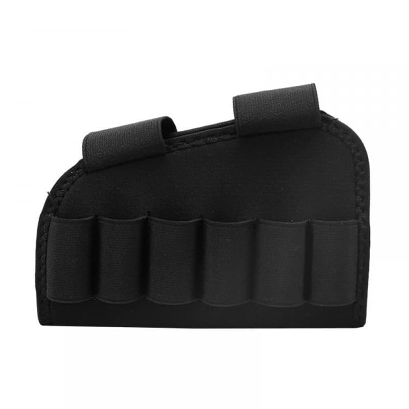 DONGKER Porte-Coquille de Fusil de Chasse Rond, 6 Coussin de Repos de Joue Réglable de Cartouche de Crosse Tactique pour Tir