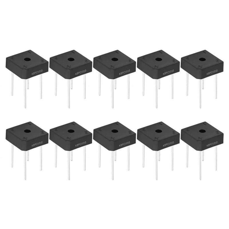 KBPC-1010 Redresseur de Diode sur Pont 10A 1000V Performances sStables à 4 Broches(5Pcs)