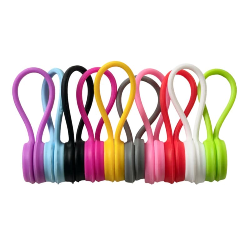 10 Pièces Attache Cable MagnétiquesMagnetic Cable Clips Réutilisables, Réutilisables Gestionnaire de Câbles USB pour Bureau L'éc