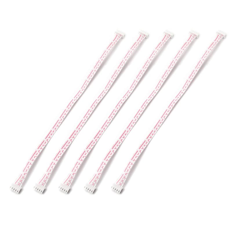 BEYEE Lot de 5 câbles de rechange pour joystick Sanwa Encodeur USB 5 broches à bascule 2,54 mm JST XH
