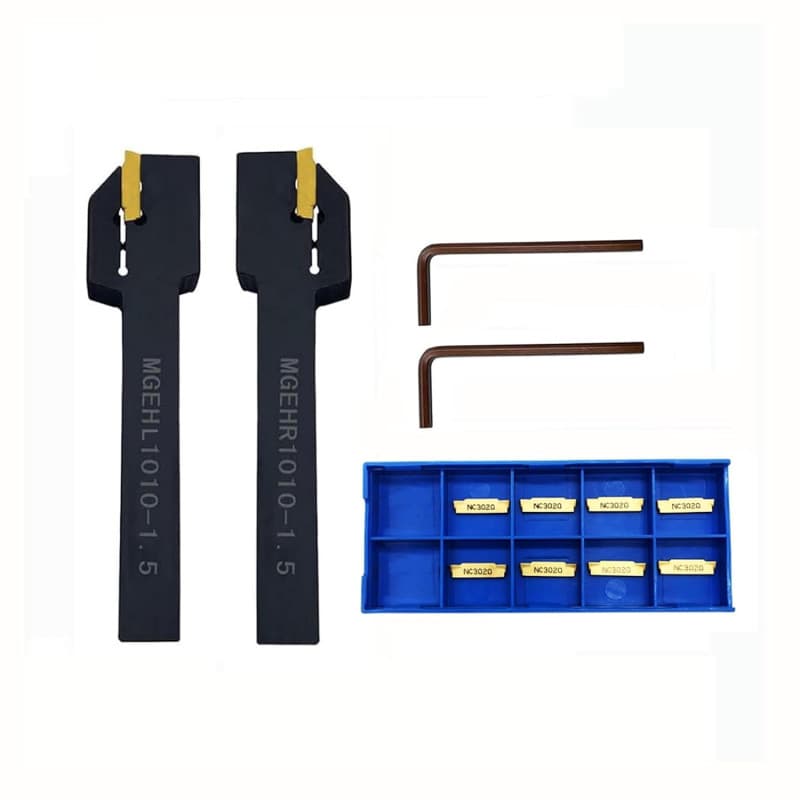 Hunricho Inserts en carbure 10 pièces/boîte MGMN150-G 1,5 mm de largeur Inserts en carbure avec supports MGEHR MGEHL 3/8" pour f