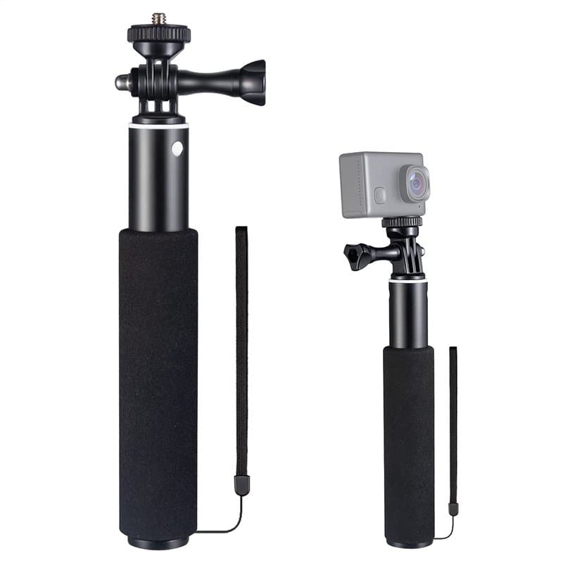 WOLFANG Perche à Selfie pour caméra d'action Compatible avec caméra d'action Gopro/DJI/Surfola/Apexcam