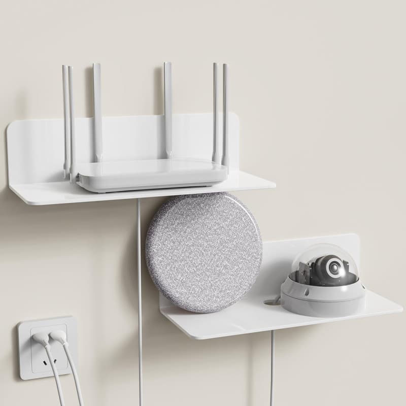 Toaren Étagère Flottante Acrylique Mur,Petit Étagères Autocollantes Etagere sans percage,Etagere Murale Invisible avec Clips de