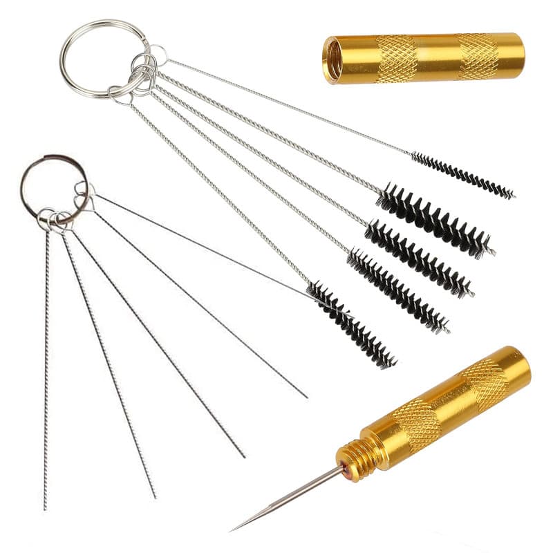 Royalmax® Kit 3 pièces pour nettoyage et réparation aérographe (brosses, aiguilles en acier inoxydable)