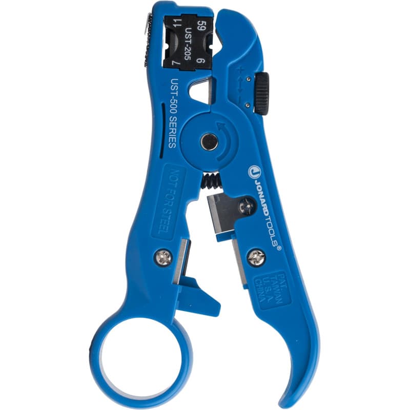 jonard Outils ust-500 Pince à dénuder universelle pour câbles coaxial RG59/6/6 et 7/11