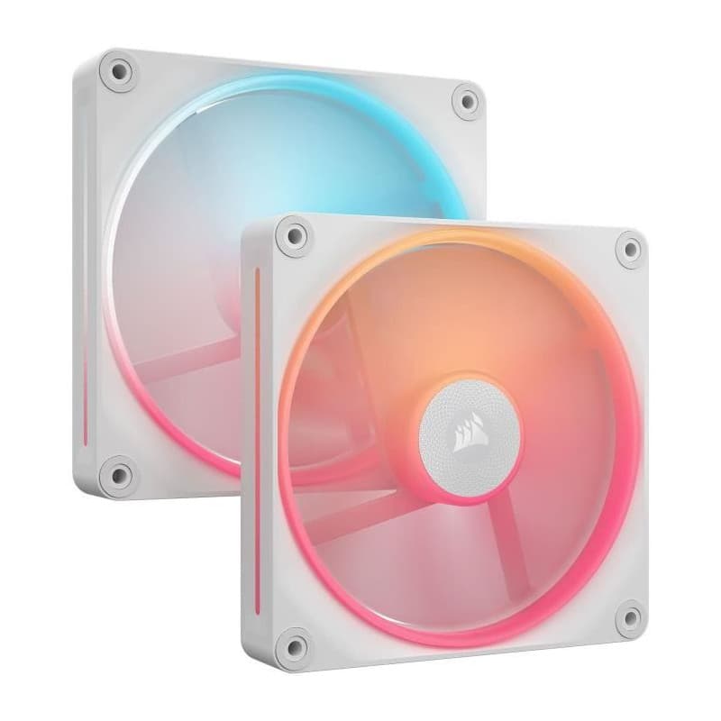 Refroidissement PC - CORSAIR - CO-9051056-WW - iCUE LINK LX140R RGB white Dual Fan
