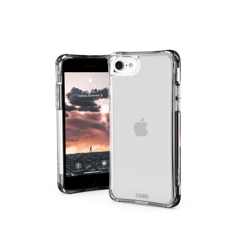 Urban Armor Gear Plyo Coque Apple iPhone SE Housse [Résistante aux Chutes, Recharge sans Fil Compatible, Coins Air-Soft résistan