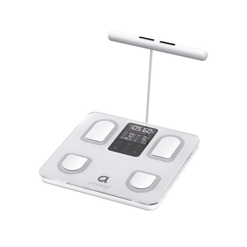 arboleaf Balance impédancemètre, balance pese personne connectée avec capteurs manuels & grand écran -Pèse personne avec mesure