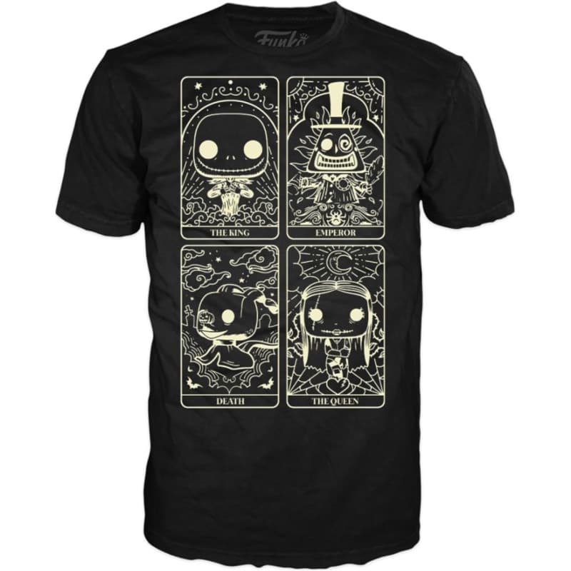 Funko Pop! Tee: The Nightmare Before Christmas - Tarot Card - (AD Tee) - XL - T-Shirt - Vêtements - Idée de à Manches Courtes po