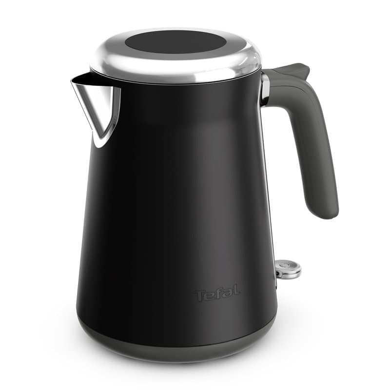Tefal Collection, Bouilloire en inox, Remplissage et nettoyage faciles, Noir, KI6668E0