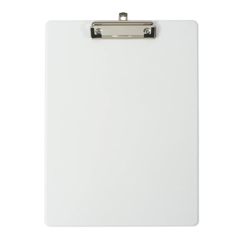 Exacompta - Réf. 19296E - Porte-bloc à pince avec pochette plastique sur le dos - Système d'accroche mural - Dimensions : 23 cm
