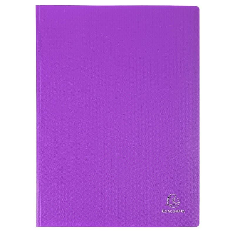 Exacompta - Réf. 8866E - Carton de 8 Protège-documents OPAK - 60 pochettes cristal lisse - 120 vues - pour format A4 - dimension