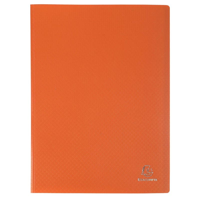 Exacompta - Réf. 88424E - Carton de 10 Protège-documents OPAK - 40 pochettes cristal lisse - 80 vues - pour format A4 - dimensio