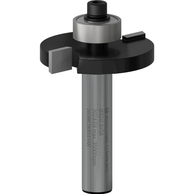 Bosch 1x Fraise à rainurer pour défonceuse PRO (pour Bois résineux, Bois dur, Ø 32 mm, Professional Accessoire Défonceuse manuel