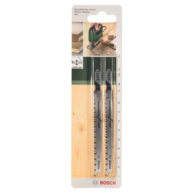 Bosch Accessories 2609256727 HCS - T 234 X Lame de scie sauteuse pour Coupe nette Epaisseur 3-65 mm Longueur 116 mm