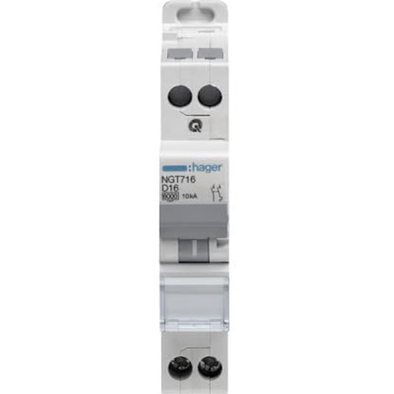 disjoncteur hager - 1 phase + neutre - 25a - 6ka - courbe d - vis / vis
