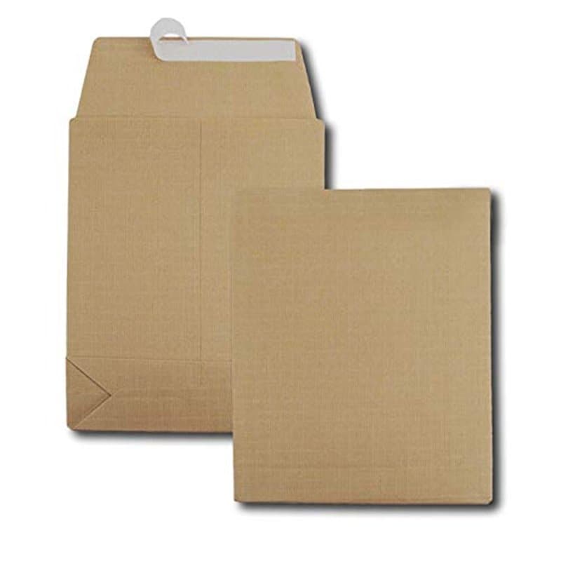 GPV - Paquet de 50 Sac à soufflet - Format (280x410x90 mm), sans fenêtre, qualité papier kraft : 120 g/m2