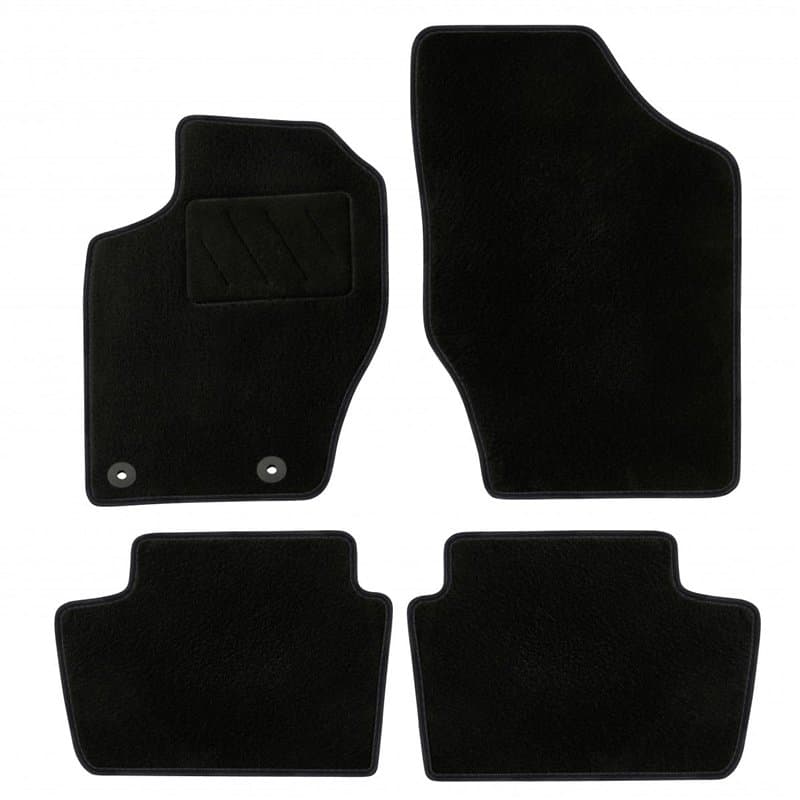 DBS - Tapis de Voiture - sur Mesure pour C4 (2004 à 2011) - avec Clips de Fixation - Tapis de Sol antidérapant pour Automobile -