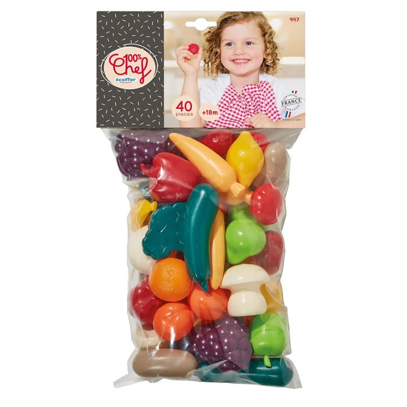 Jouets ECOIFFIER - Sachet légumes - 997 - Jeux DE Imitation pour Enfant - + 18 Mois - Fabriqué en France, Multicolore # 8