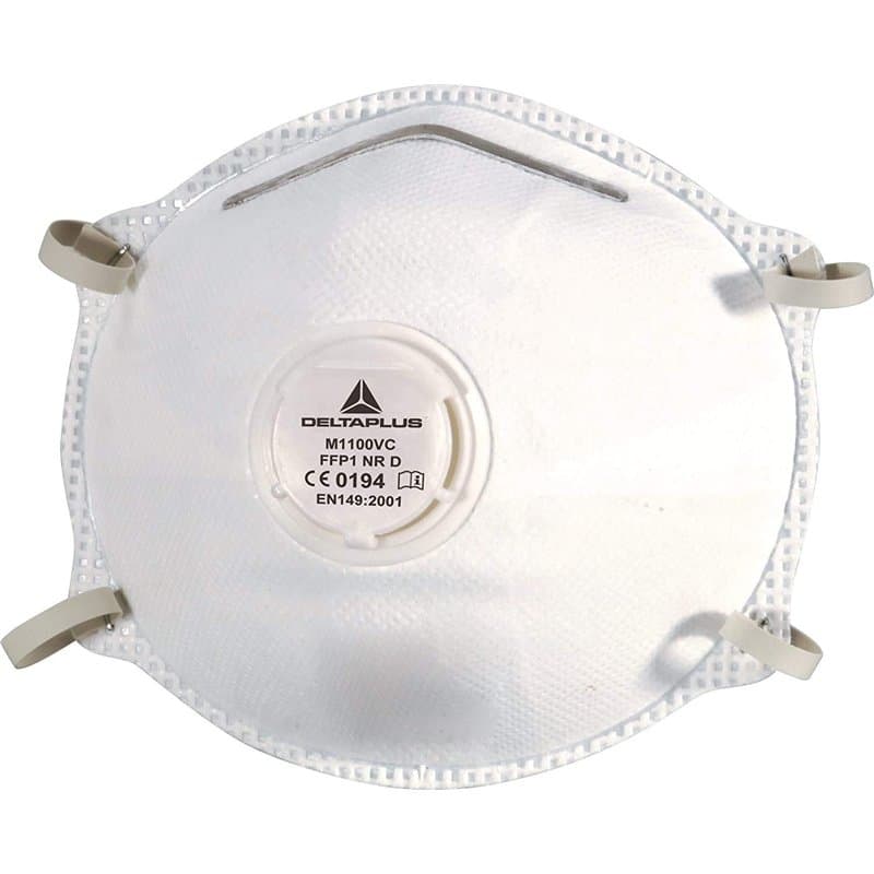 Demi-masques jetables moulés FFP1 Delta Plus M11VC (boîte de 1)