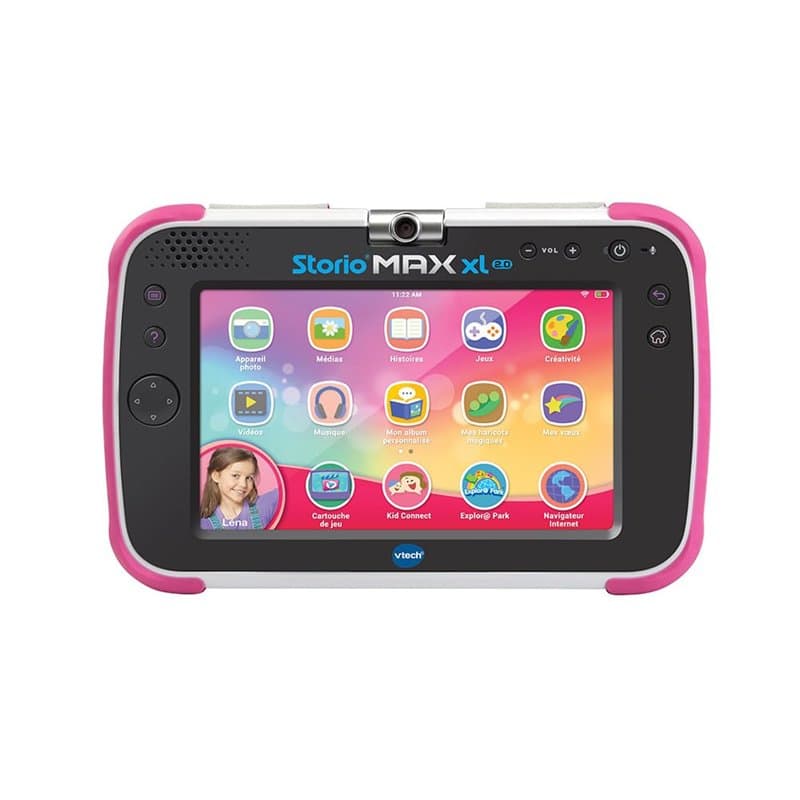 VTech - Storio Max XL 2.0 Rose, Tablette Enfants Tactile, Éducative et Sécurisée avec Grand Écran Couleur, WiFi, Android, Appare