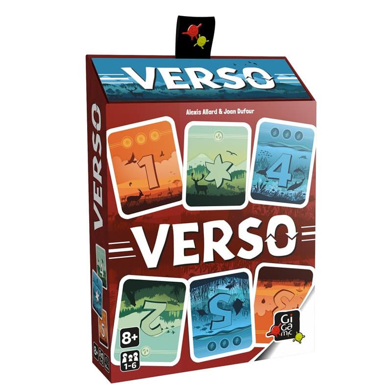 Gigamic - Verso - Un Jeu Simple, Malin et Rapide - Choissirez-Vous Le Recto ou Le Verso des Cartes ? - pour Toute la Famille - A