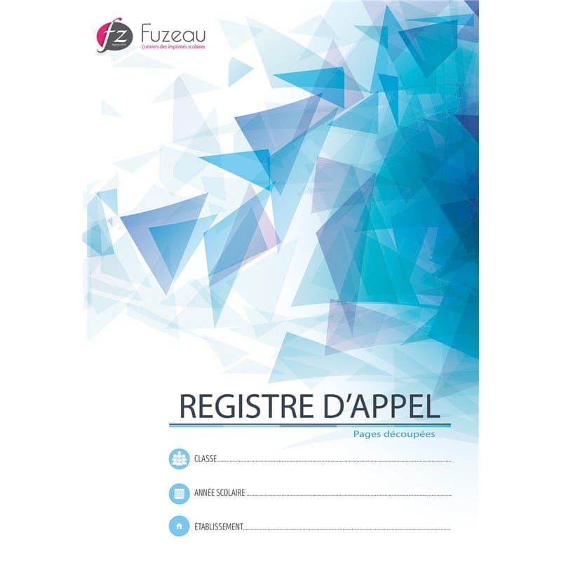 EDITIONS FUZEAU 97801 Registre Appel A4 Couleurs Assorties