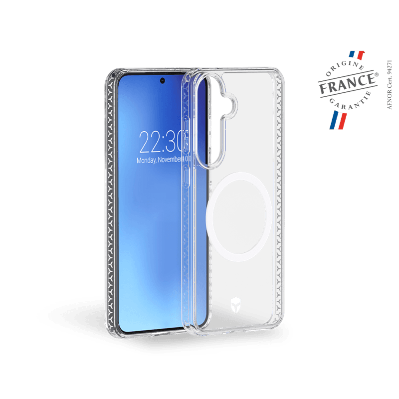 Coque renforcée Magnet Samsung Galaxy S25 AIR Origine France Garantie 3m Transparente + Garantie à vie - Origine France Garantie