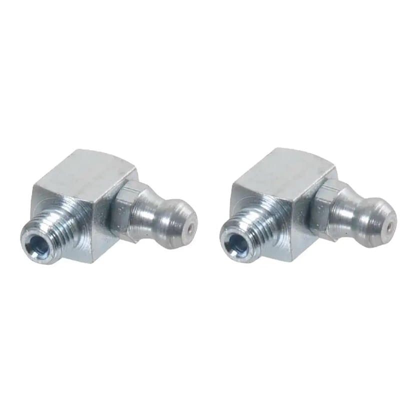 cyclingcolors 2x graisseur coudé 1/4 UNF angle 90° embout graissage pompe à graisse manuelle hydraulique tracteur engin agricole