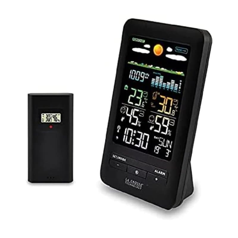 La Crosse Technology - WS6205 Station Météo avec Ecran Coloré - Noir