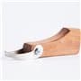 Trois Kilos Sept - Doudou Plat Bébé - avec Attache Sucette - Velours - Blanc - Terracotta