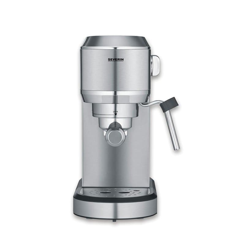 Severin Machine à expresso Newspresa, machine à porte-filtre, pompe ULKA avec 20 bars, buse mousseuse à lait, réservoir d'eau de