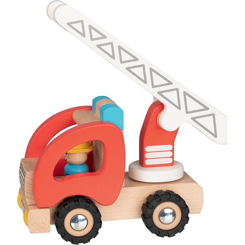 Goki - Camion de Pompiers d'escalier Véhicules télécommandés, Couleur (Rouge) (55789)