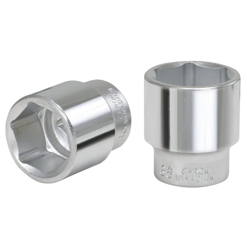 KS Tools 911.3485 - Douille 6 pans - 3/4'' - 54 mm - Version courte - Chrome Vanadium - Finition satinée