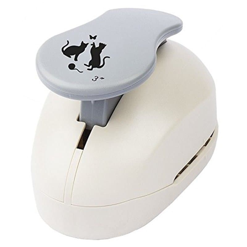 Ideen mit Herz Perforatrice de Papier, chats, motif Taille : 6,7 x 6,7 cm | Pendentif & cadeau Cartes Bricolage – Retrait, jardi