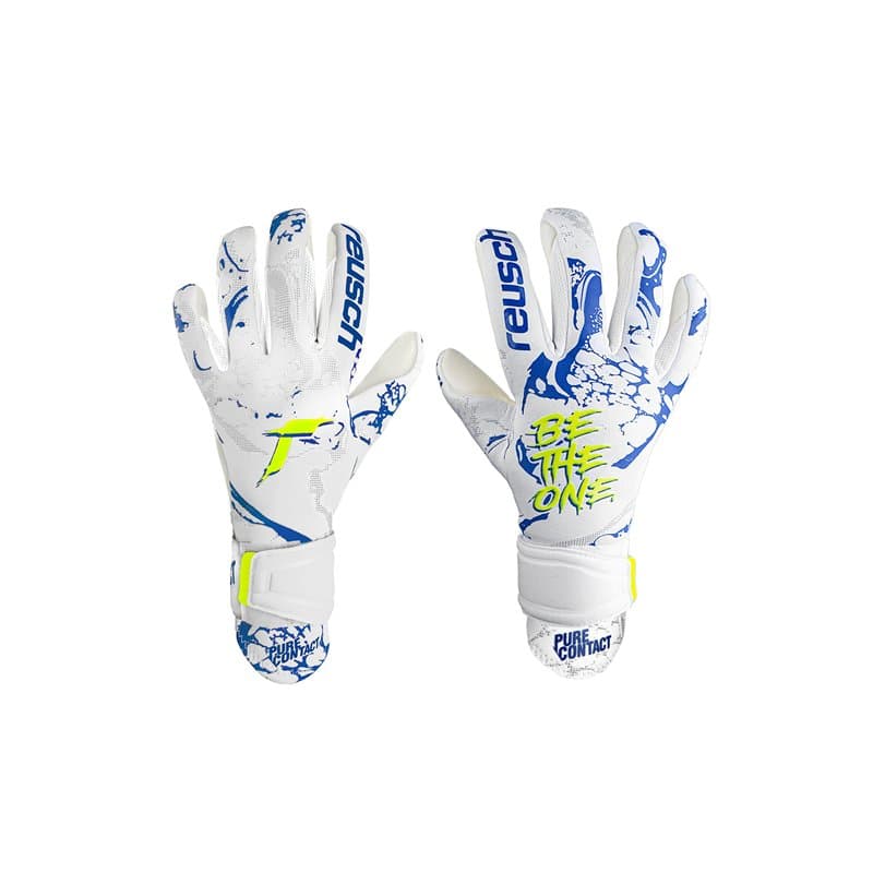 Reusch Pure Contact Silver Junior Gants de gardien de but pour enfants et adolescents Gants de football pour garçons et filles a