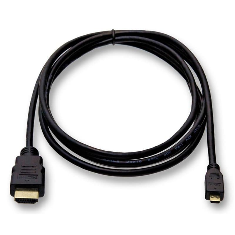 SvediTec Câble HDMI pour appareil photo numérique Canon EOS R6 Mark II, Micro D, contacts plaqués or, longueur : 3 m