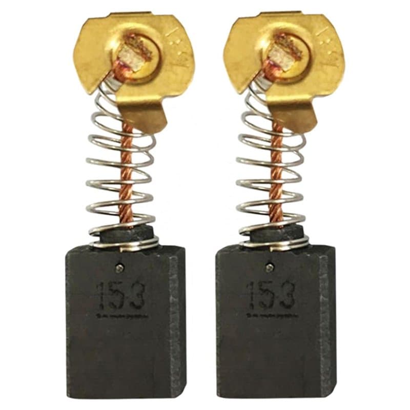 Lot de 2 balais de charbon de moteur 6,5 x 13,5 x 16/18 mm pour marteau électrique Makita HM1200 HM1200B HM1200K HM1201 HM1202C
